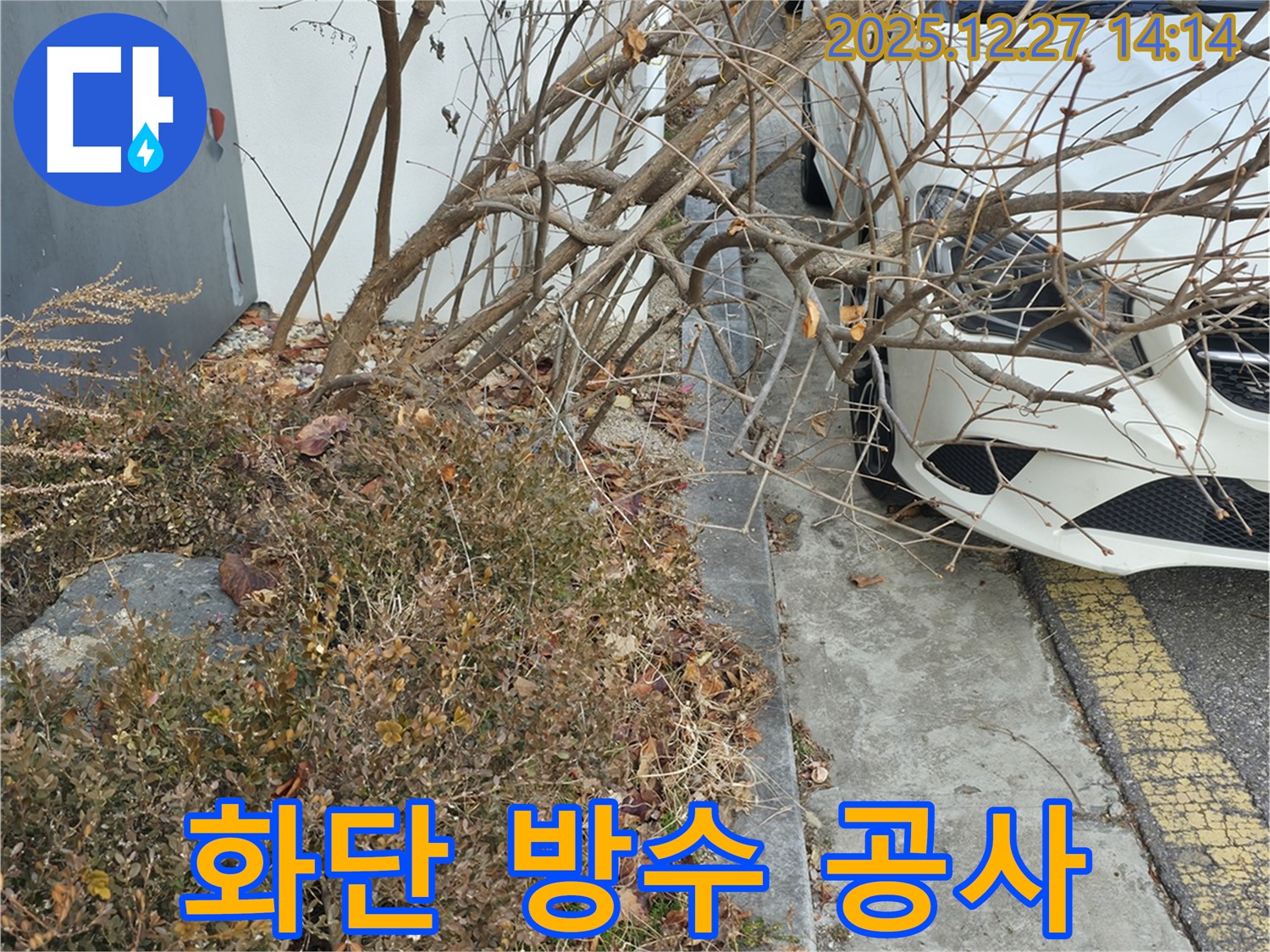 상가 주차장 옆 화단 방수 공사 - 꼼꼼한 방수 공사로 누수 문제를 완벽하게 해결하고 건물 수명 연장까지!