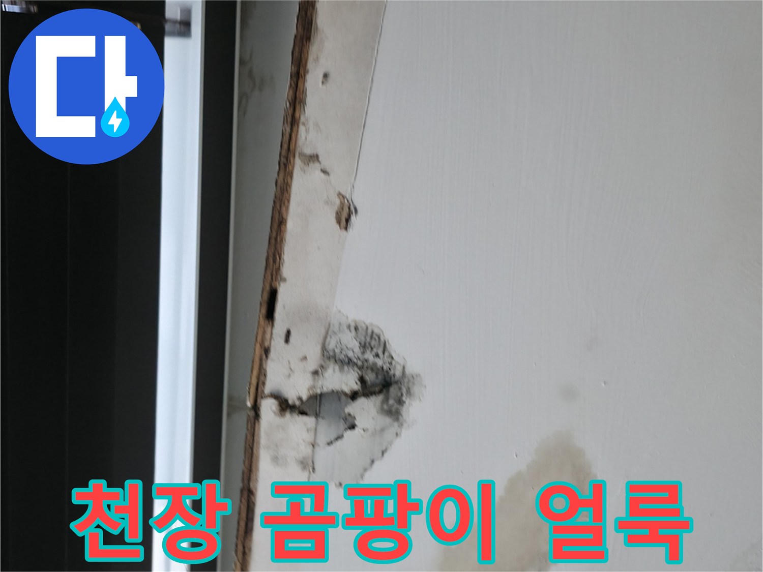 천장-마감재-부근의-습기-및-곰팡이-현상