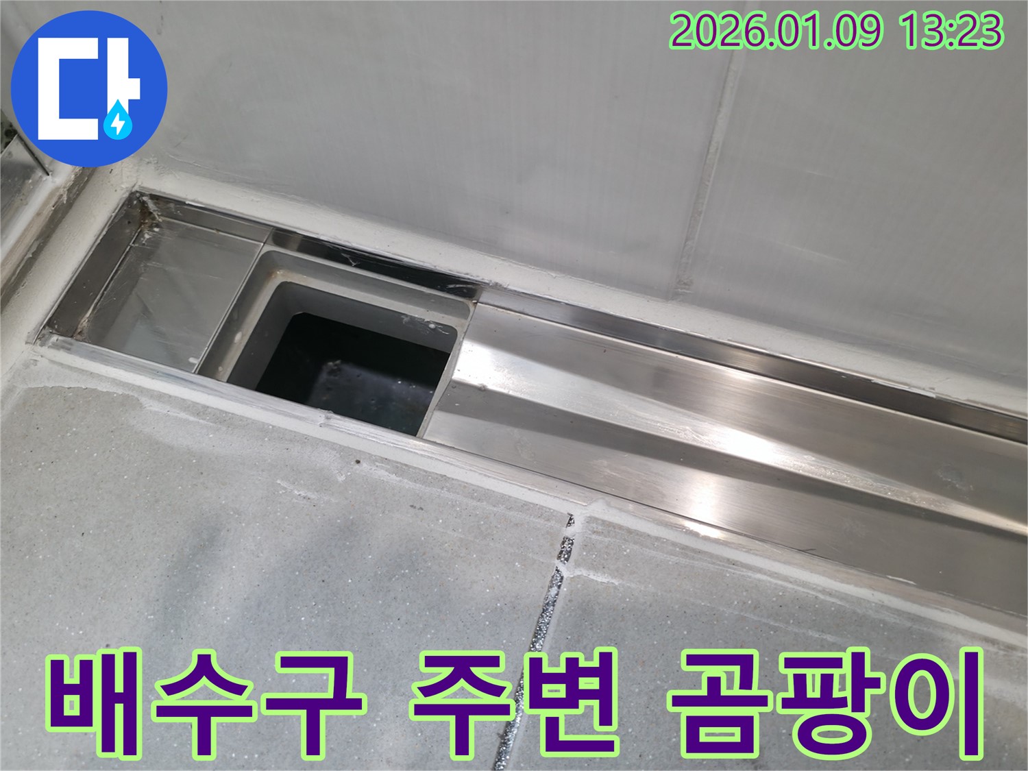 하남시 춘궁동 욕실 배수구 주변 곰팡이 문제 - 누수 해결 및 곰팡이 제거