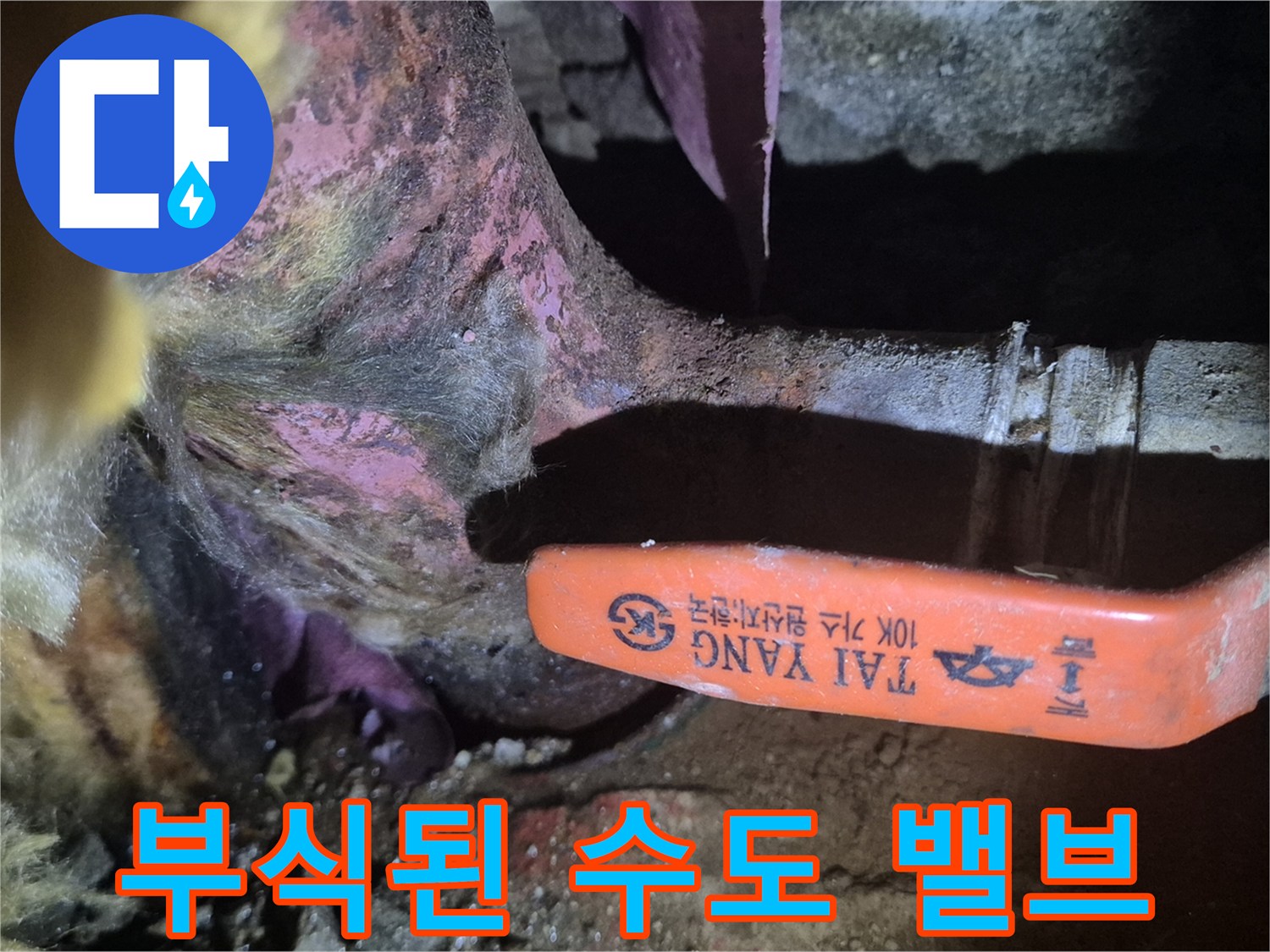 양천구 현장 기록 - 부식이 심한 동배관 메인 밸브