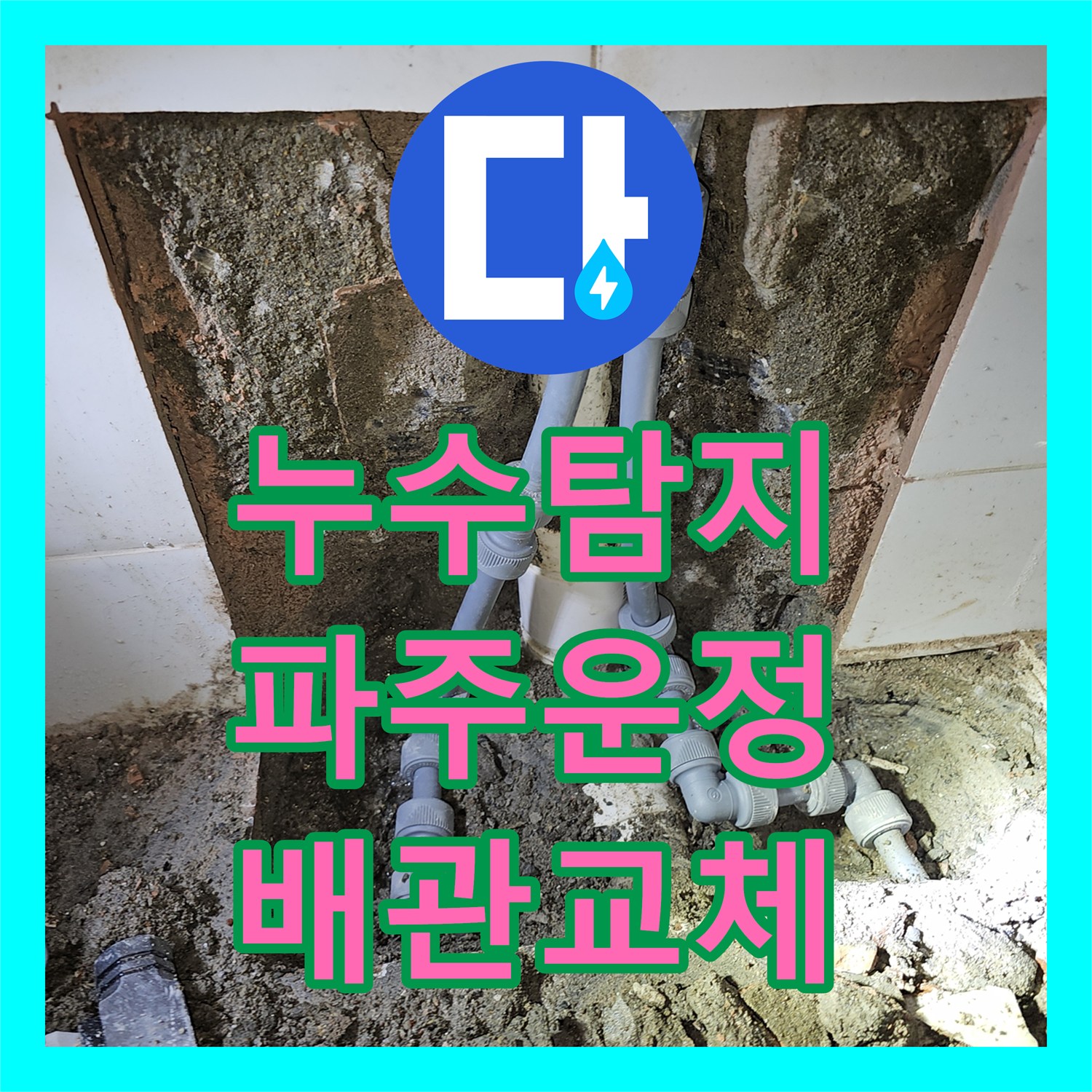 누수탐지 변기 뒤쪽 벽면 물샘과 아래층 천장 피해를 잡은 경기 파주시 운정동 현장