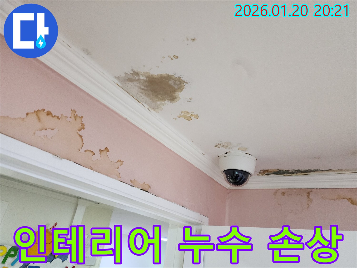 도곡동 누수로 인한 심각한 인테리어 손상 현장 - 누수탐지부터 완벽 복구까지