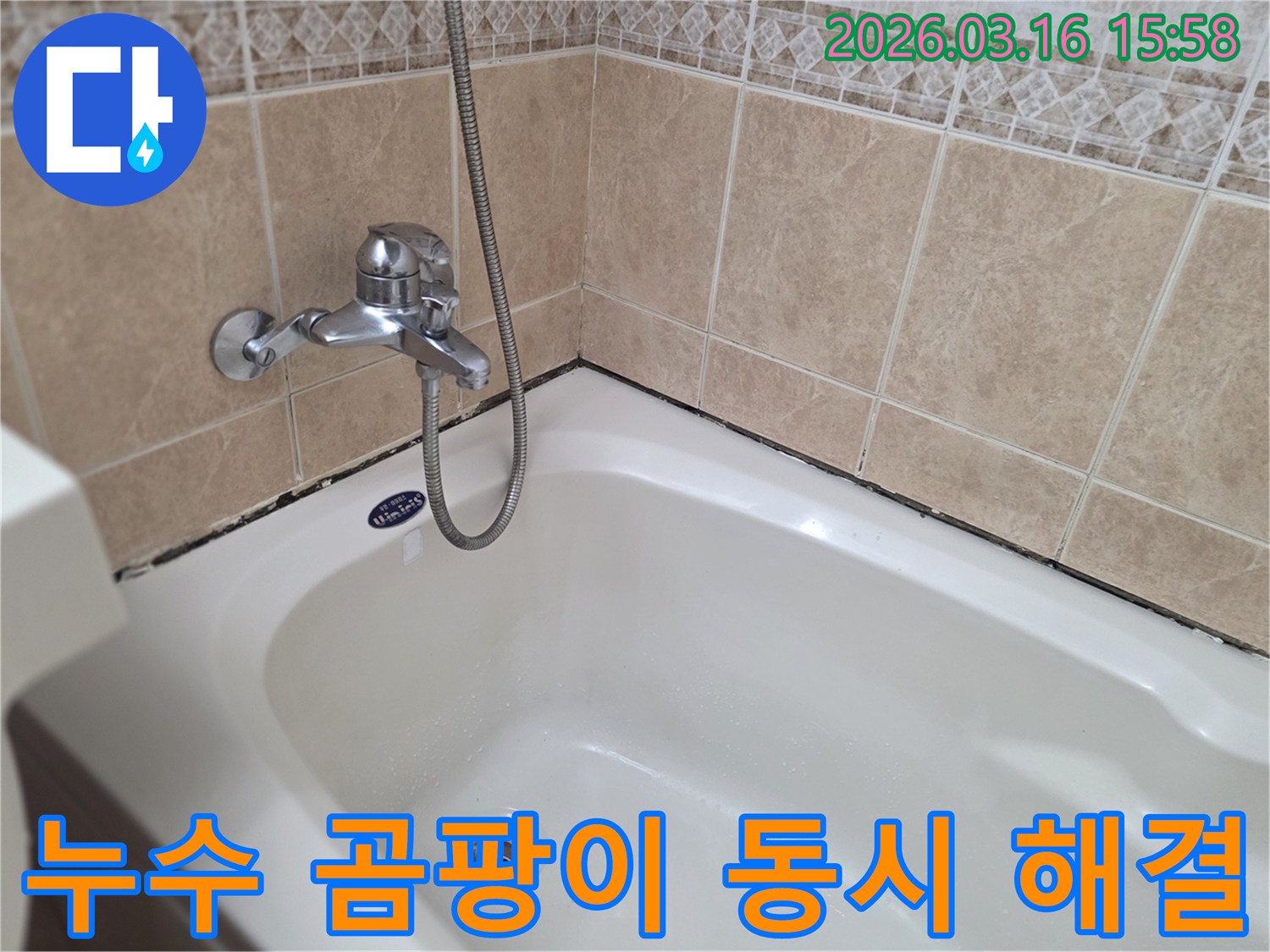 오래된-욕실의-누수-취약점을-파악하고-곰팡이-문제를-함께-해결하기-위한-현장-조사-이미지