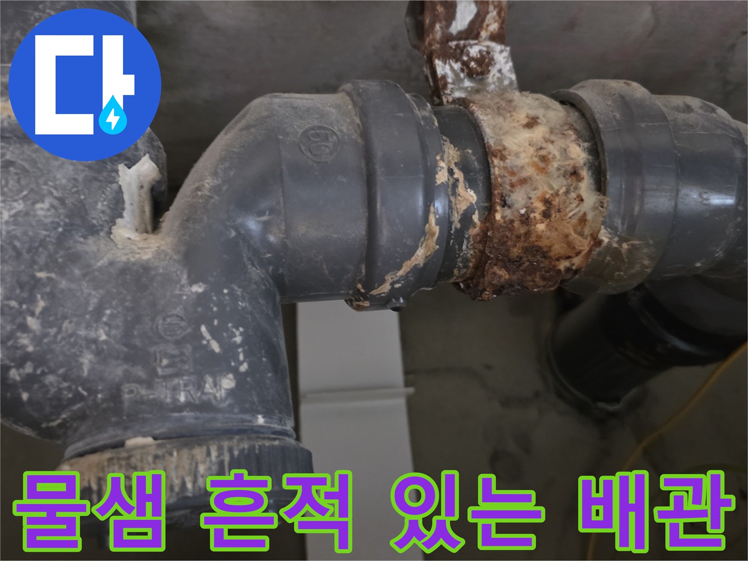 하수관-연결부-오염된-상태-기록