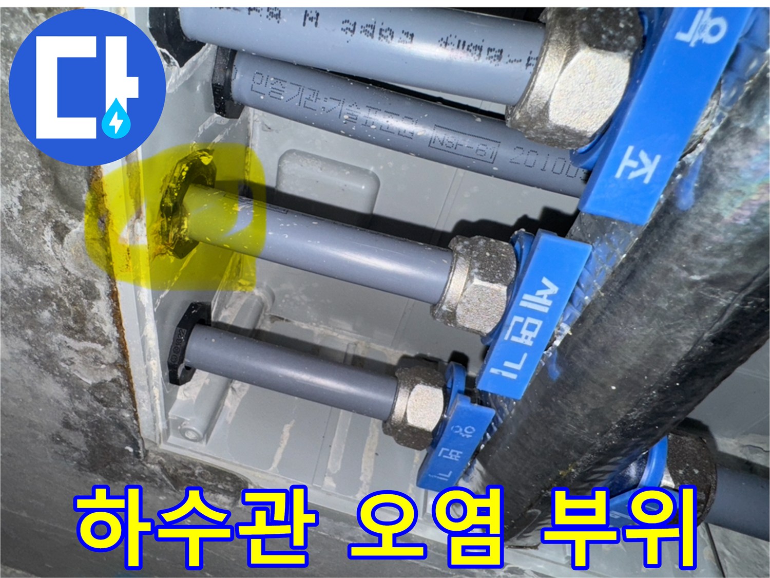 성동구-금호동-하수배관-연결부-오염-상태