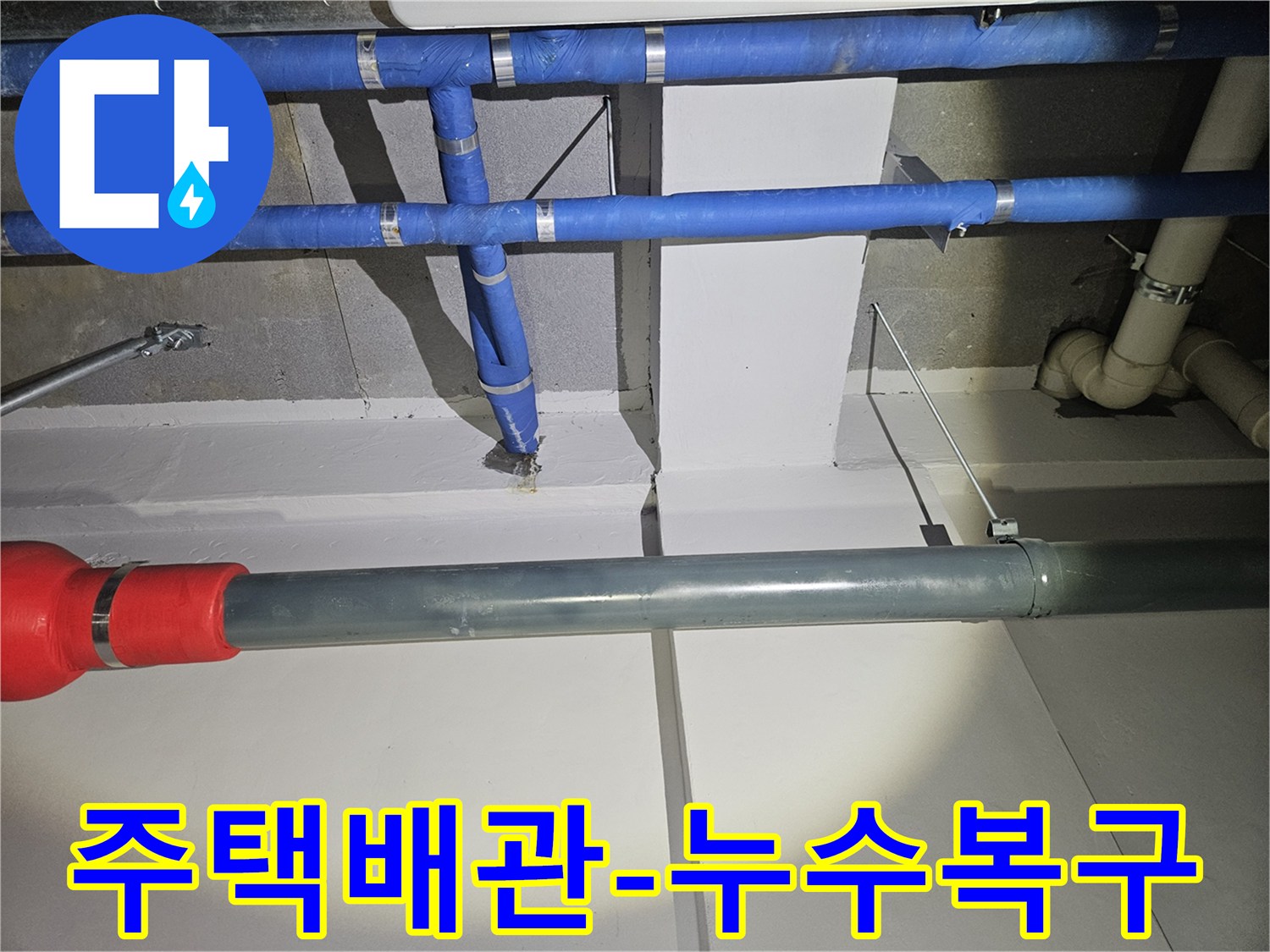 전문가가-주택-배관-누수-문제를-신속하게-복구하는-현장