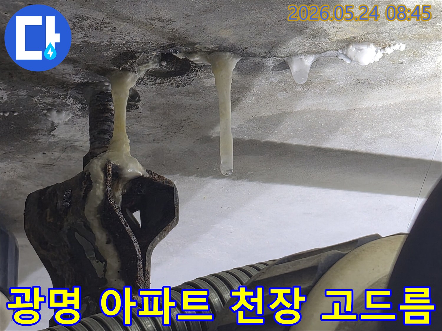 경기-광명-하안동-아파트-천장에서-발생한-겨울철-누수-현상으로-인해-생성된-고드름과-결빙-모습