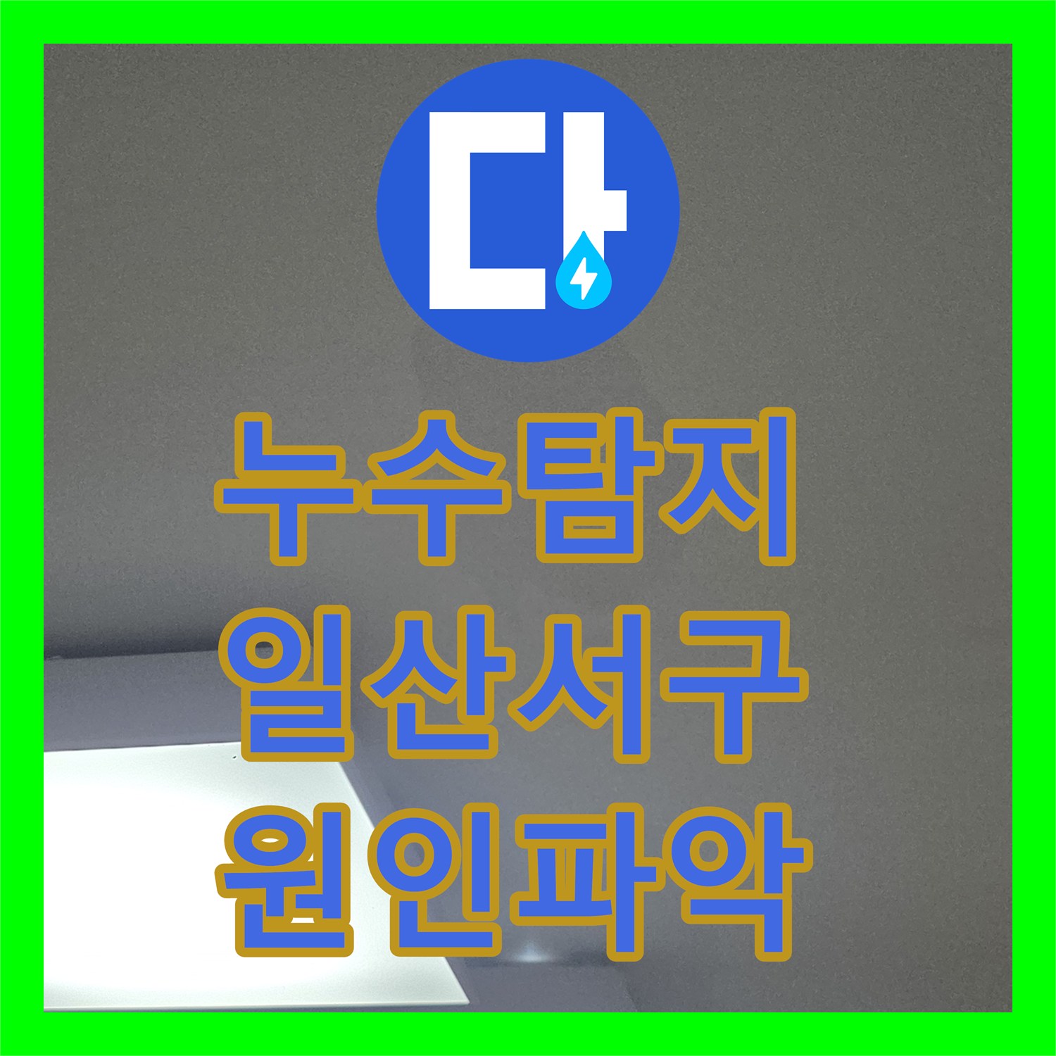 누수탐지 거실과 작은방 천장 물샘 현상을 정밀하게 진단한 경기 고양시 일산서구