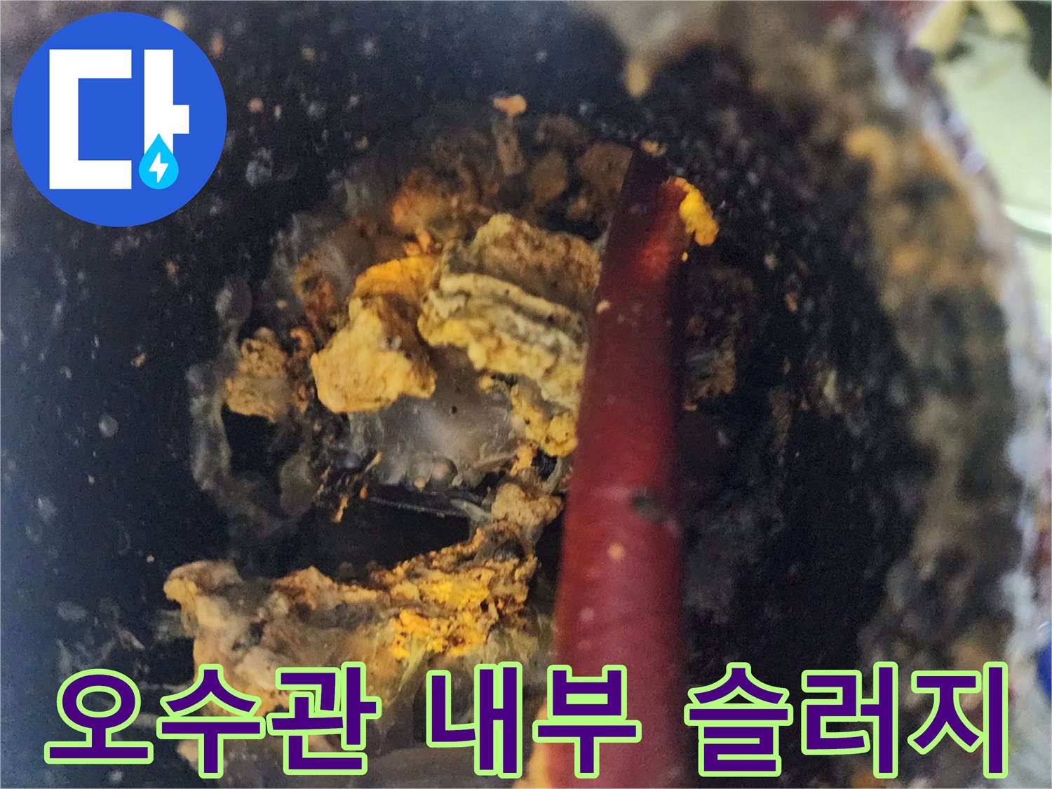 강서구-염창동-오수관-내부-이물질-퇴적-상태