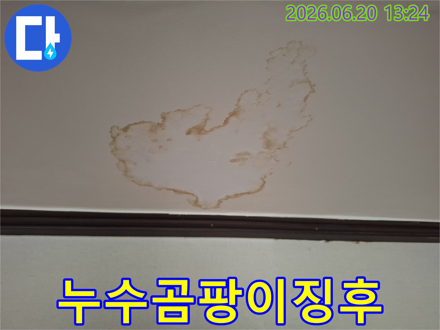 천장에-발생한-누수 얼룩은-습기를-유발하여-곰팡이가-번식하기-쉬운-환경을-만들므로-빠른-조치가-필요합니다