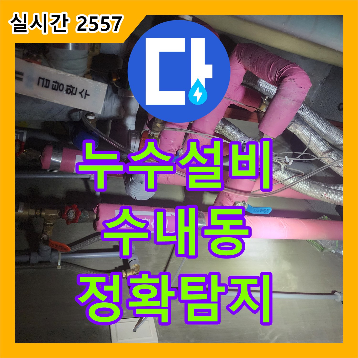 누수설비업체 수내동에 발생한 누수 문제, 정확하게 탐지하여 해결해 드린 사례