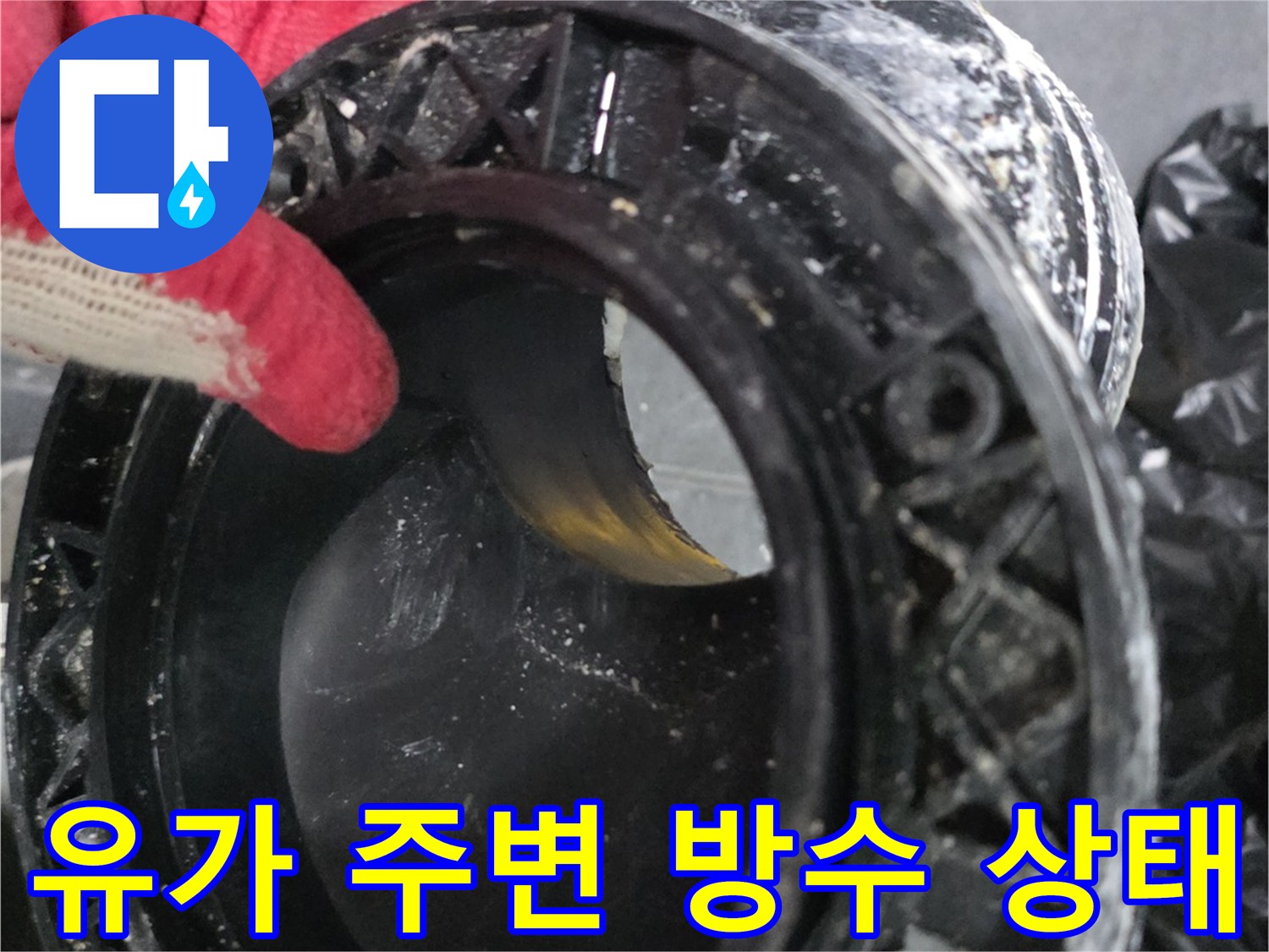 배수관-주변-틈새-및-방수층-파손-상태-점검