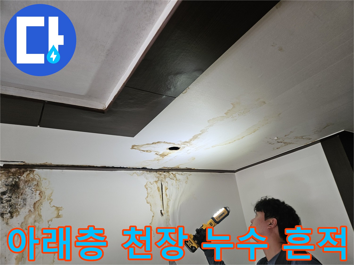 성북구-정릉동-주택-천장-누수-및-곰팡이-상태