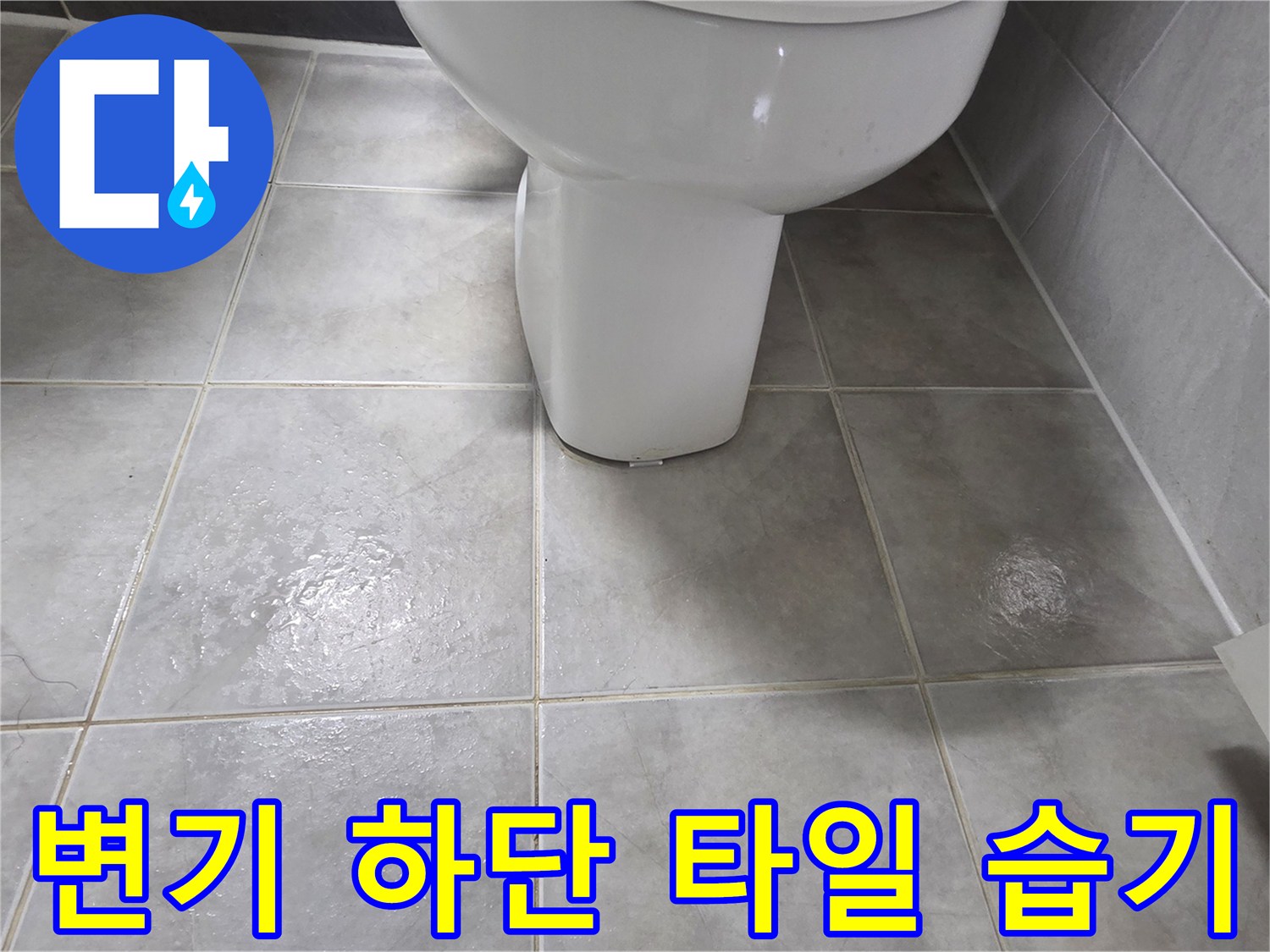 변기-주변-타일-사이-습기로-젖은-상태
