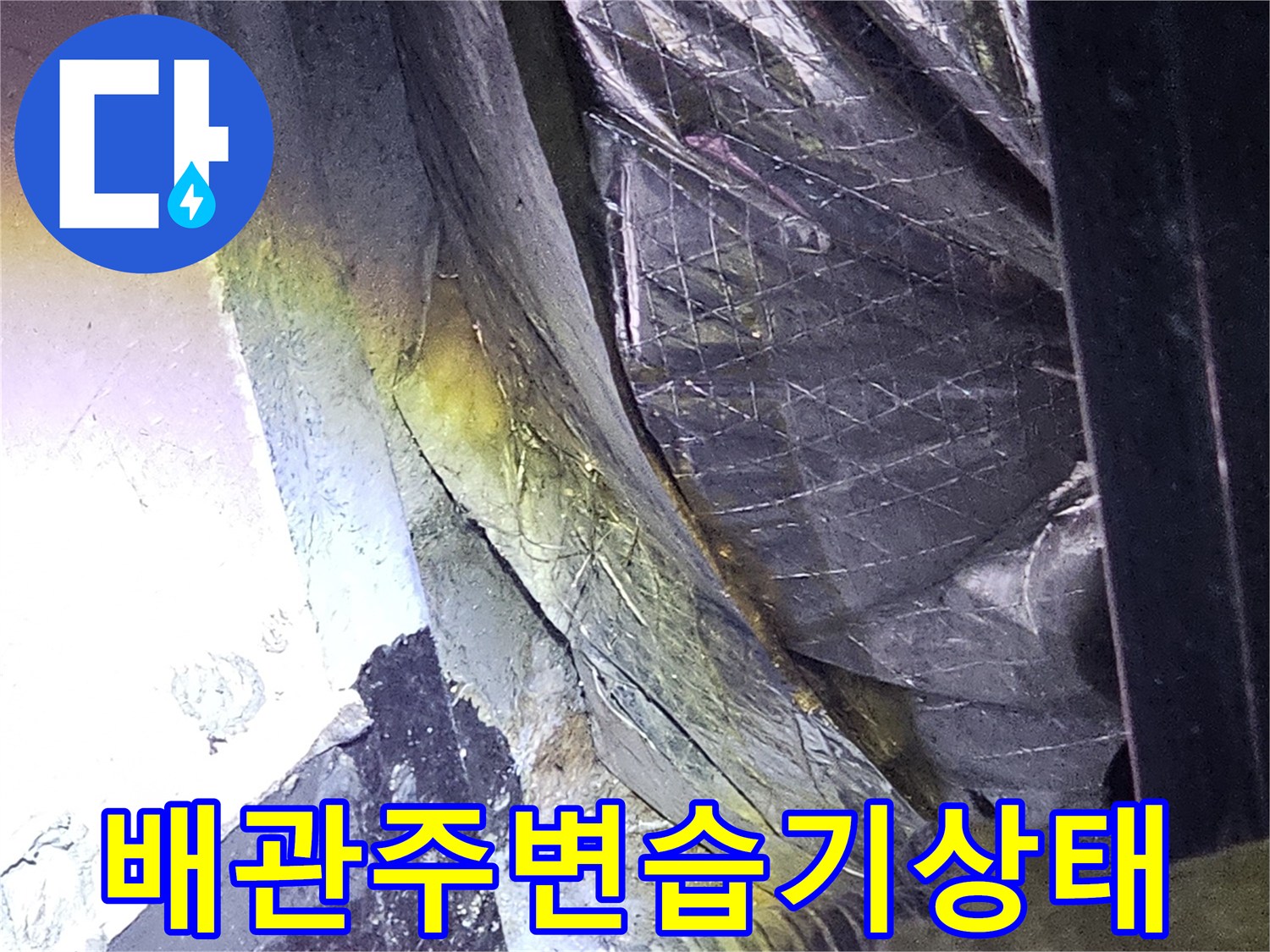 성남-분당-지하-천장-배관-및-단열재-누수현황