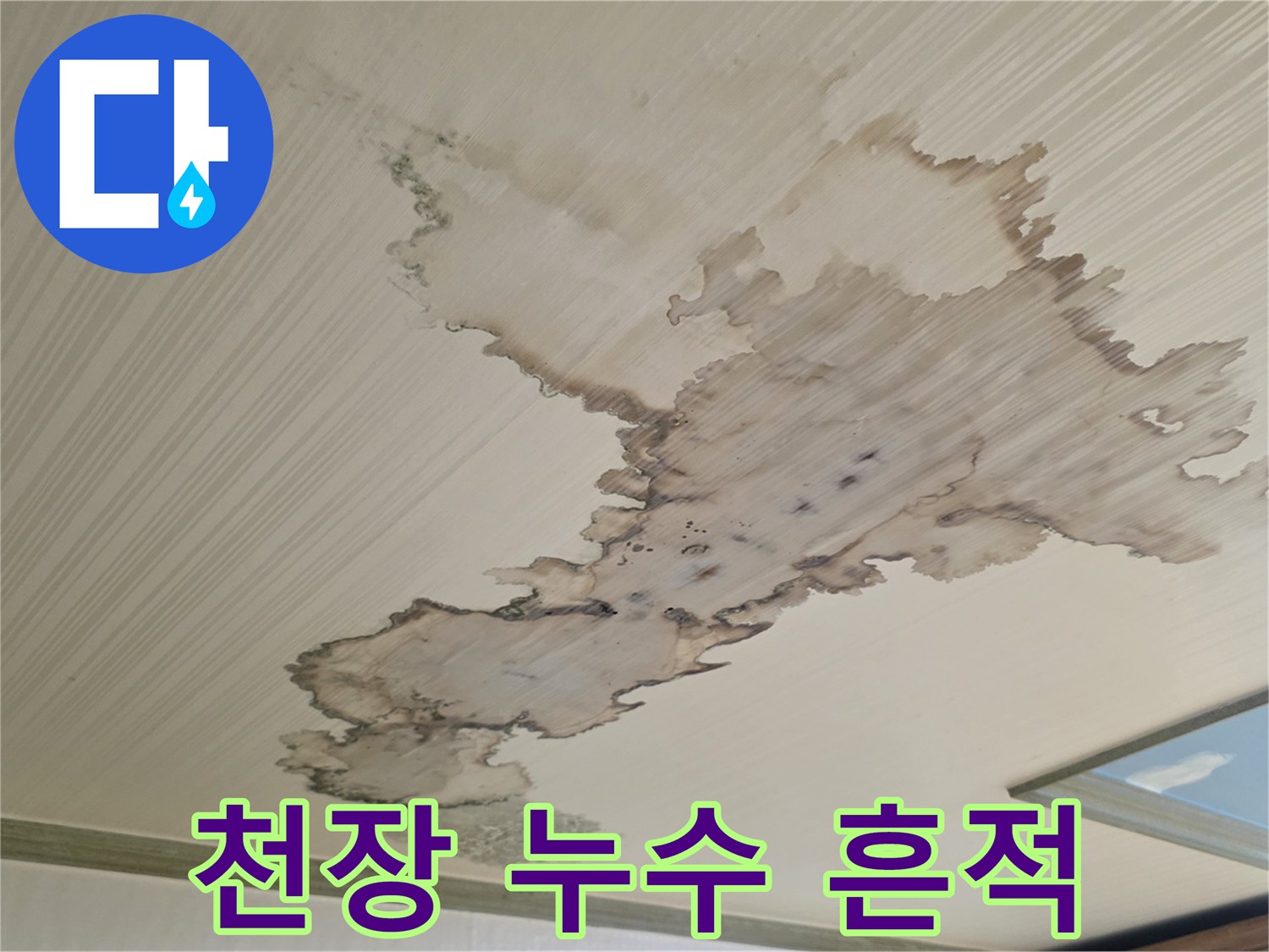 천장-무늬-마감재-위의-누수-얼룩-현황