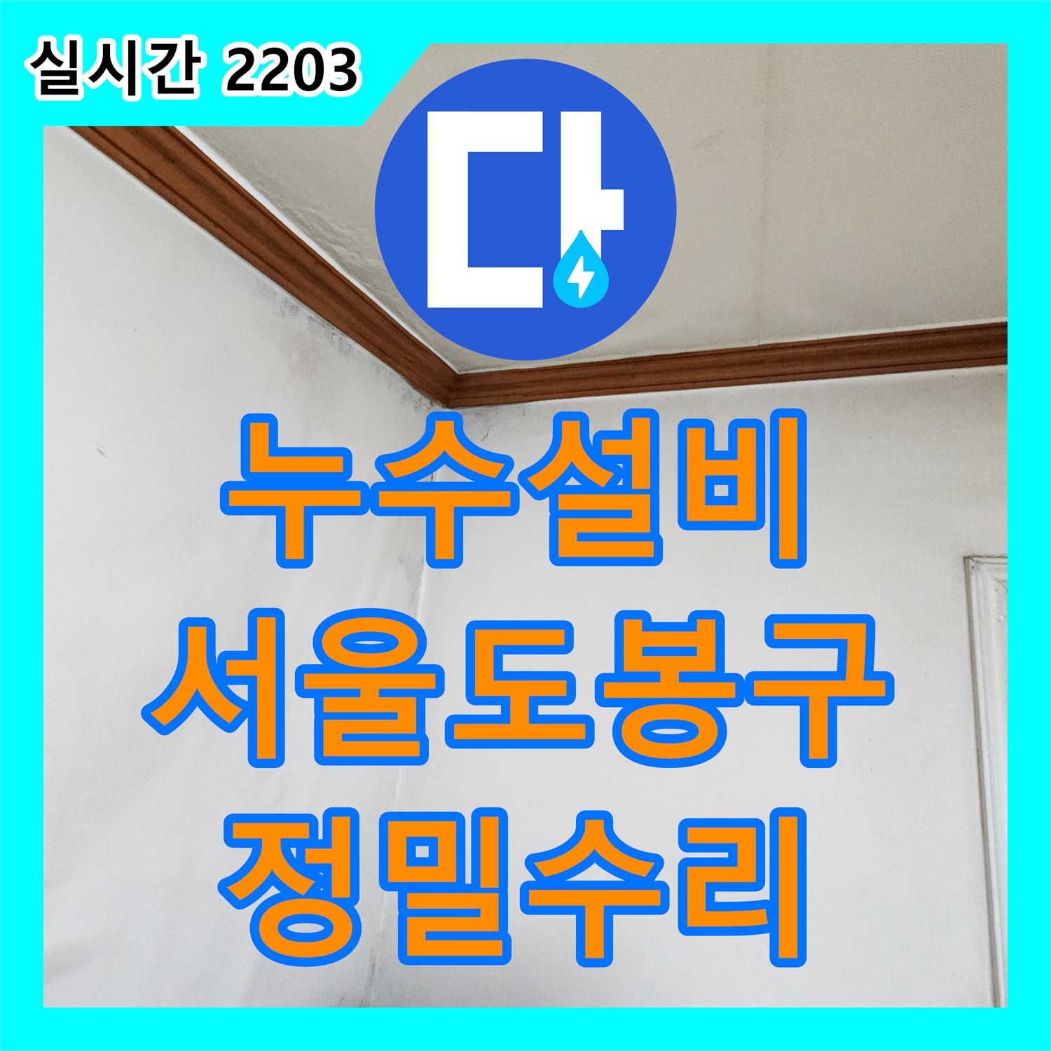 누수설비 아랫집 천장 오염의 원인이 된 화장실 배관 결함을 찾아 정밀 수리한 서울 도봉구 창동 사례