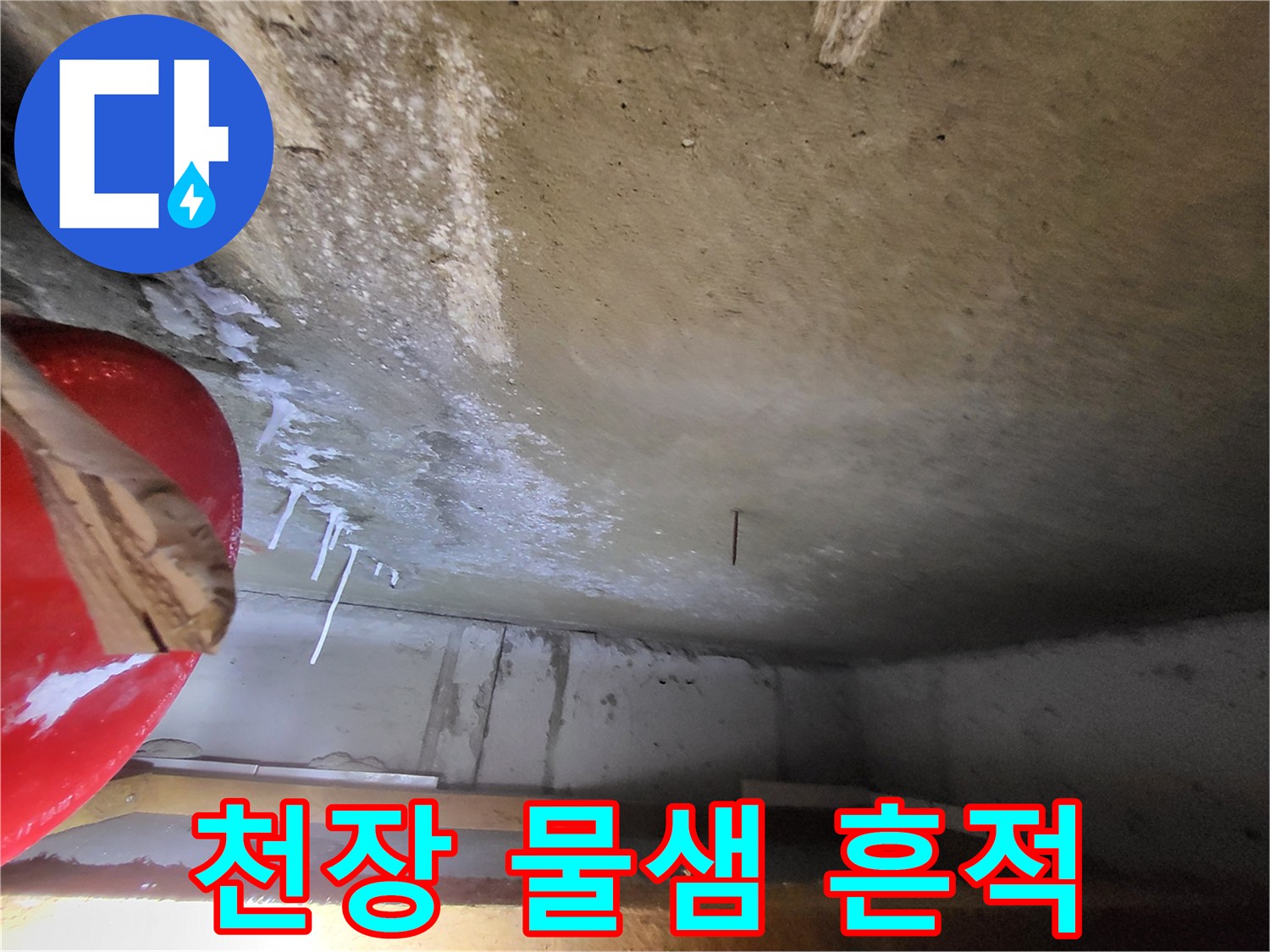 중산동-아파트-화장실-천장-누수-백화-현상-사진