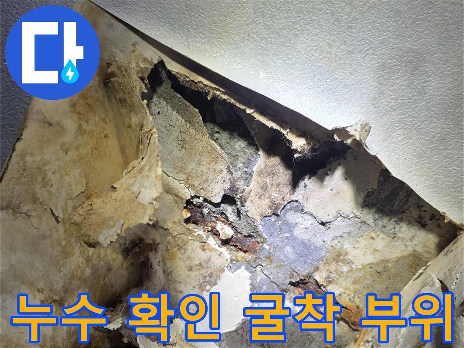 오염된-흙과-함께-드러난-노후-배관