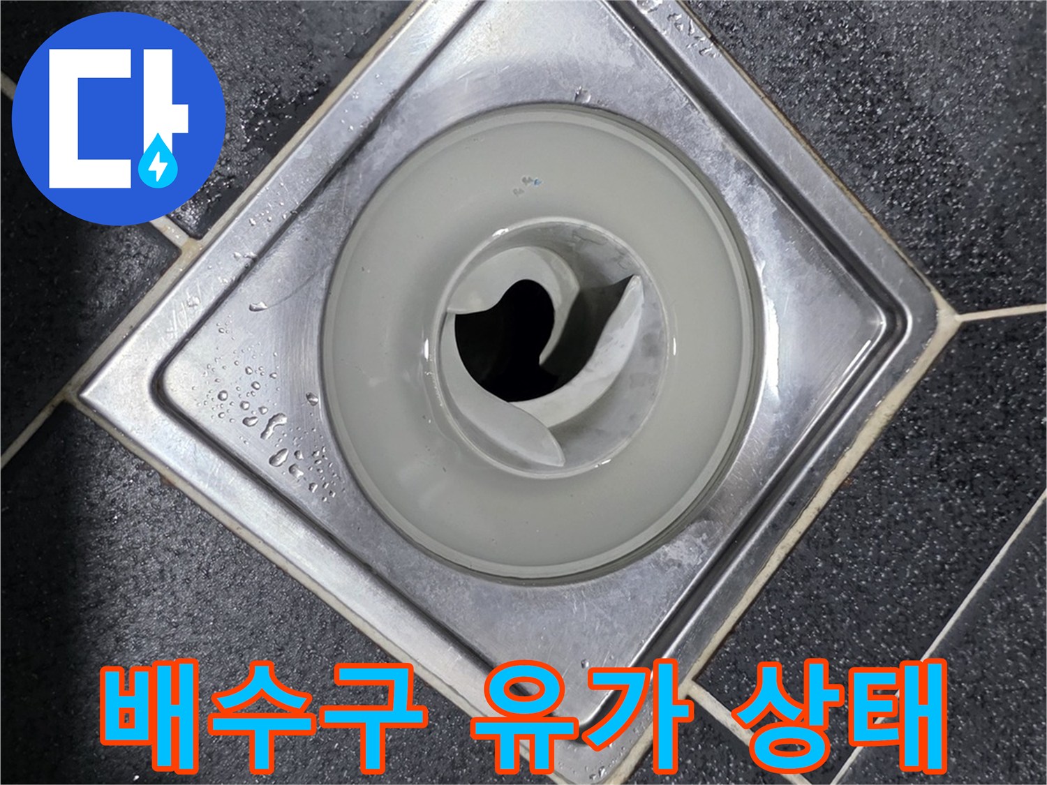 노원구 월계동 화장실 배수구 유가 부위의 상태 사진