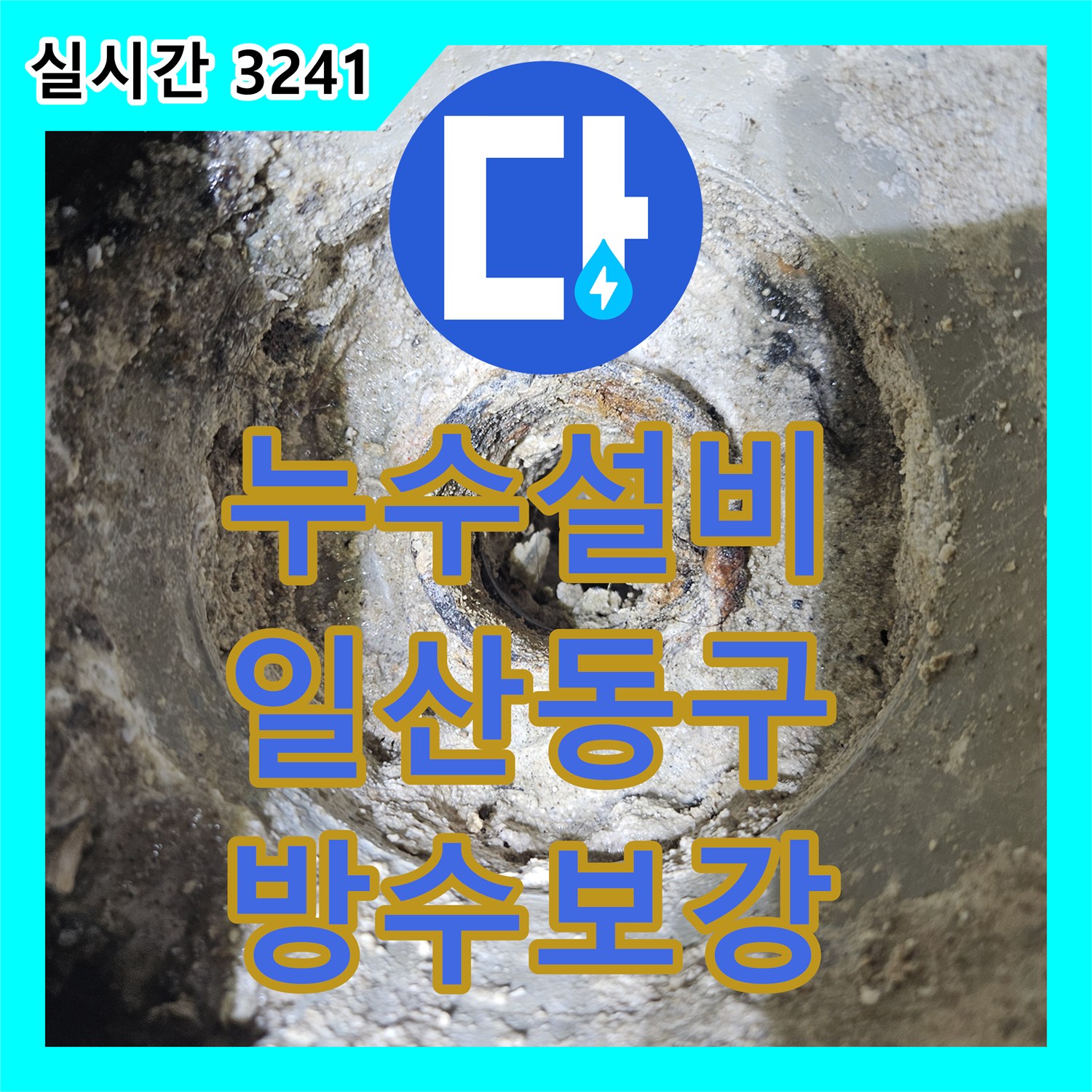 누수설비 화장실 유가 주변 방수 파손 지점을 찾아 완벽하게 보수한 경기 고양시 일산동구 장항동